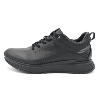 VRKK Top Grain Cow Leather Low top Casual Shoes Men's Black