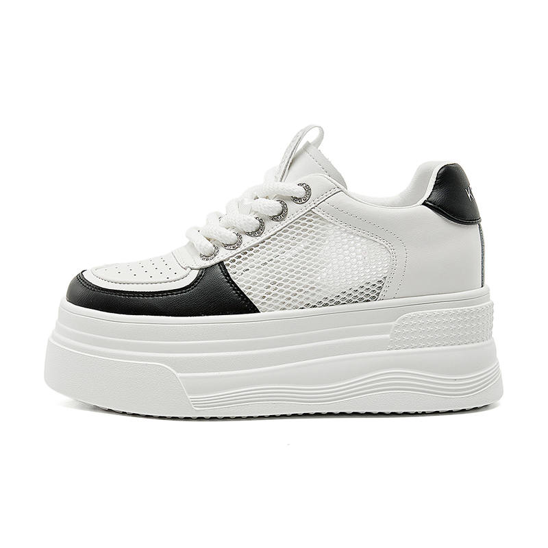 KEKAFU Slip Resistant And Breathable Height Increasing Low top Skateboard Shoes Women's