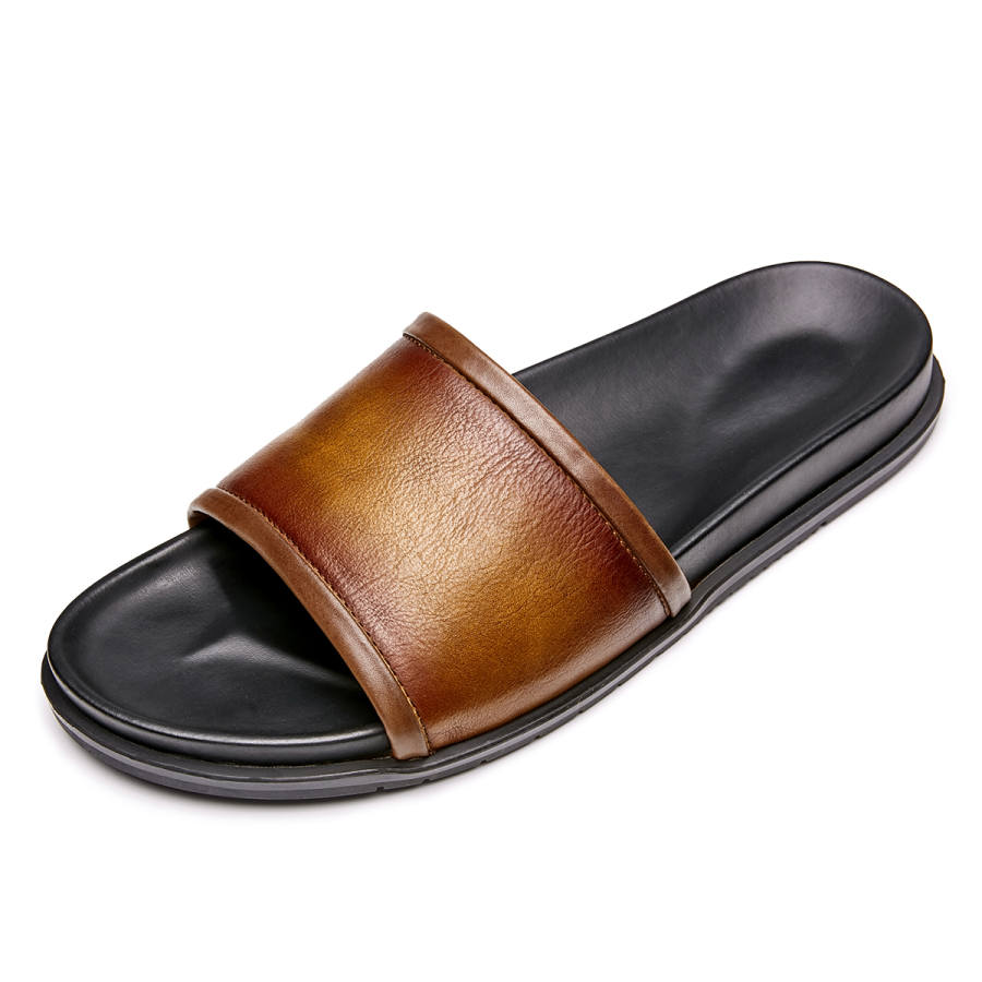 Brounvanm Slip Resistant Slip Resistant Slide Slippers Men's