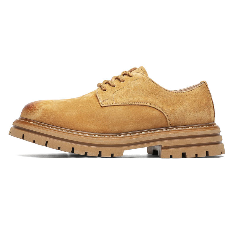 CHILANG Men's Casual Shoes Men's Low Top Yellow/Gray