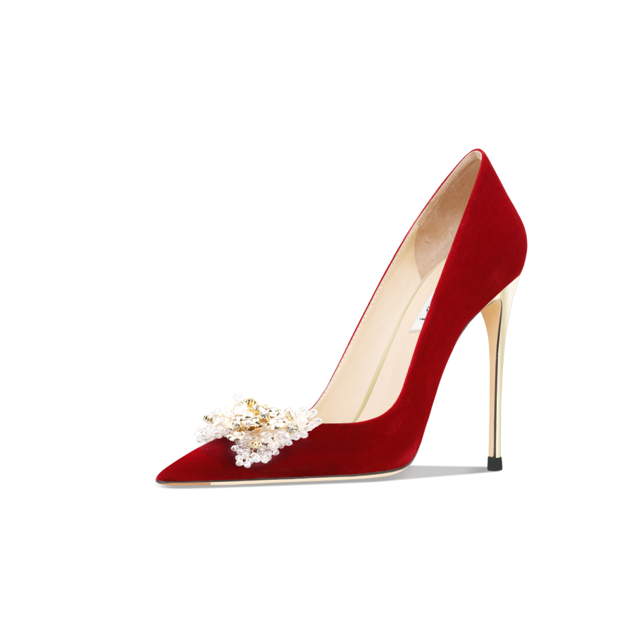 Suyymakk Slim Heel High Heels Women's Red