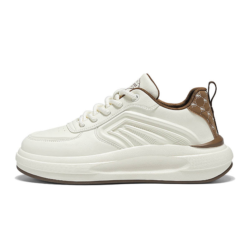 HLA Casual Shoes Men's Low Top White Brown, White Blue