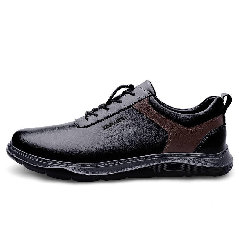 XIMO BULL Top Grain Cow Leather Casual Shoes Men's