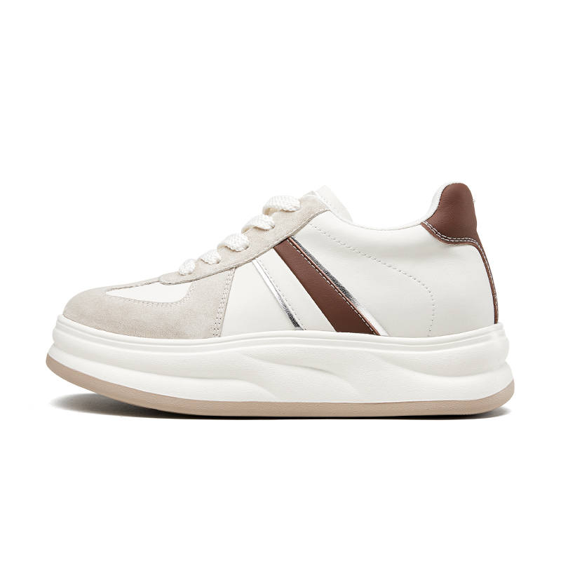 KANGNAI Cow Split Leather Low top Skateboard Shoes Women's