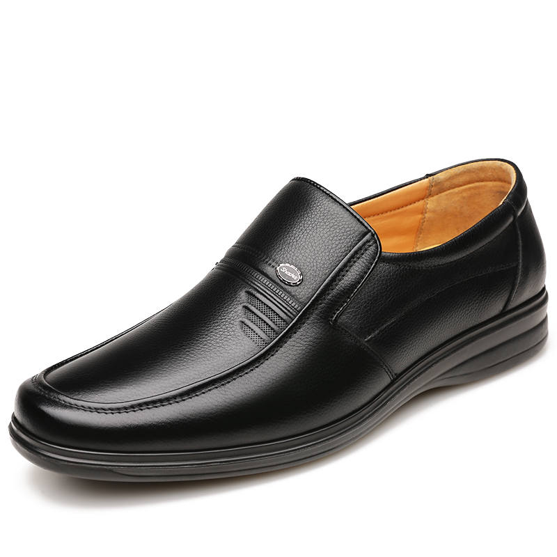 EGCHI Synthetic Leather Casual Shoes Men's Black