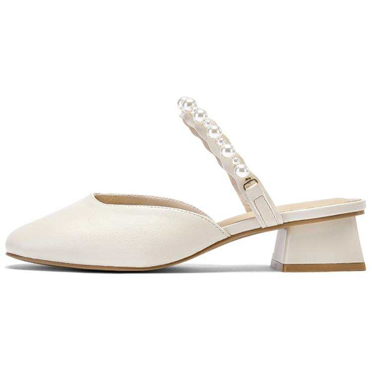 DAPHNE DAPHNE Closed Toe Slippers Women's Ecru
