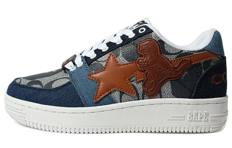A BATHING APE BAPE A BATHING APE Bape Sta Low Coach Blue