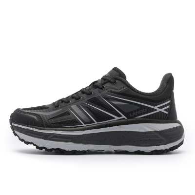 LAHOO Cushioning Low top Casual Shoes Unisex Black Gray