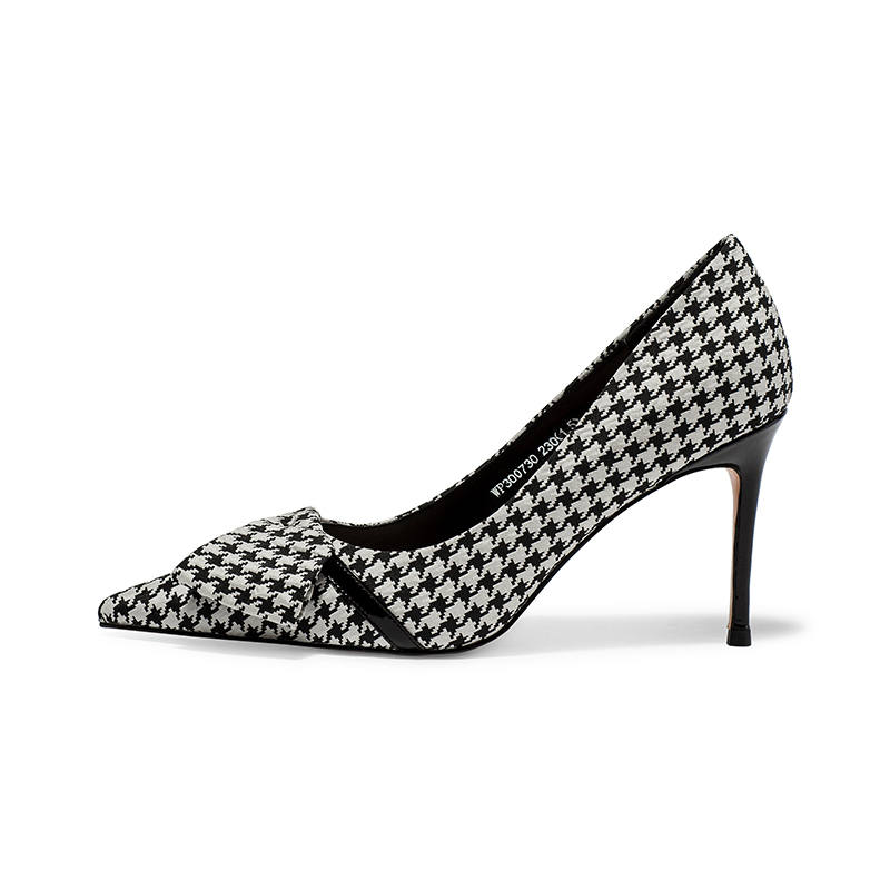Coup De Foudre Fabric Slim Heel High Heels 8.5cm Women's