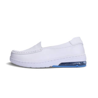 FEIYING Cherry Blossoms Loafers Women's White