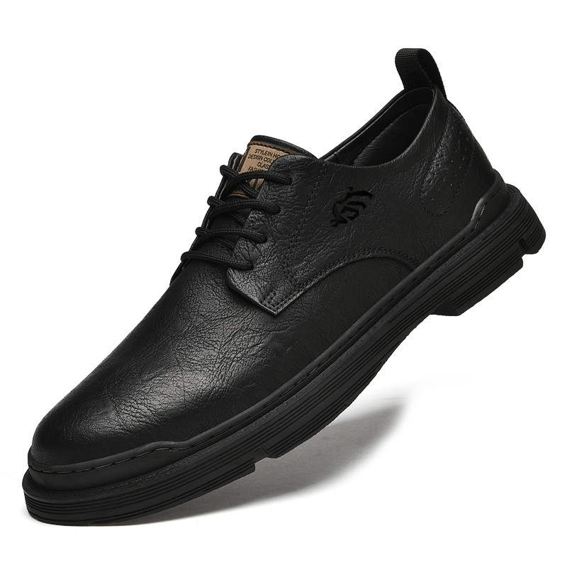 GONGNIULEITING GONGNIULEITING Work Boots Men's Low Top Black