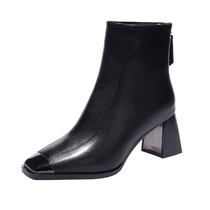 Devanro Devanro Top Grain Cow Leather Ankle Boots 6.0cm Women's
