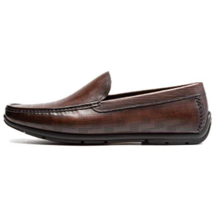 Satchi Top Grain Cow Leather Fashion Men's Casual Shoes Men's Brown