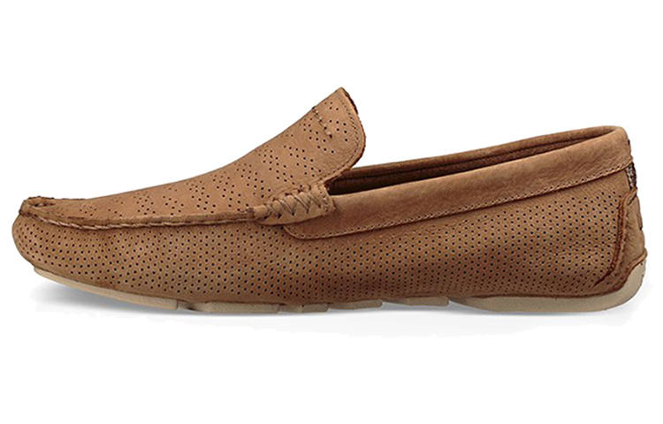 UGG Cruiser Henrick Stripe Perf Slip on Abrasion Resistant Breathable Low top Bean Sports Casual Shoes Men's Umber