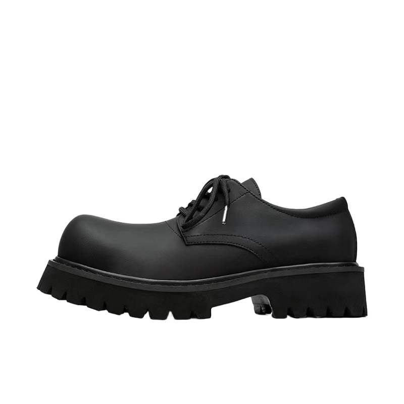KACHILANG Microfiber Leather Casual Shoes Men's Black