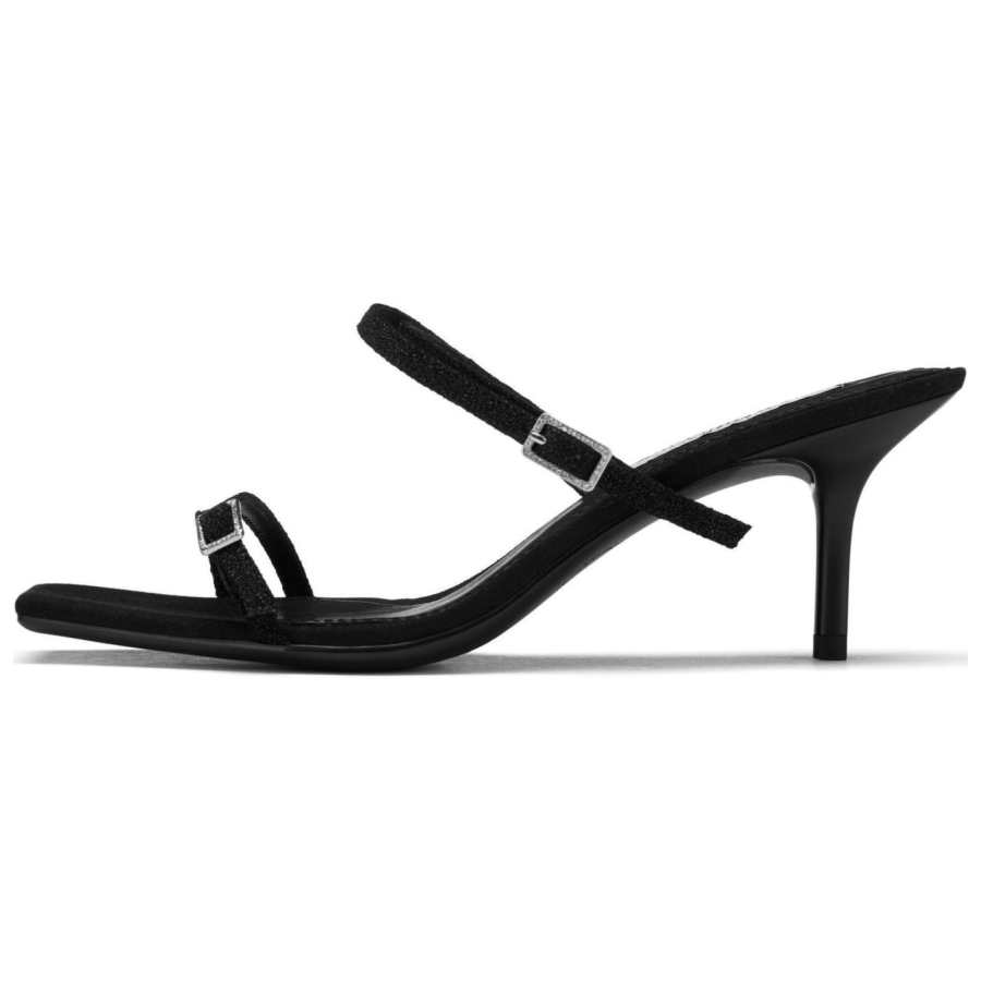 73Hours Slide Slippers Women's Black/Rose Gold/Ecru