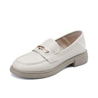CORALDAISY Loafers Women's Low Top Beige/Black