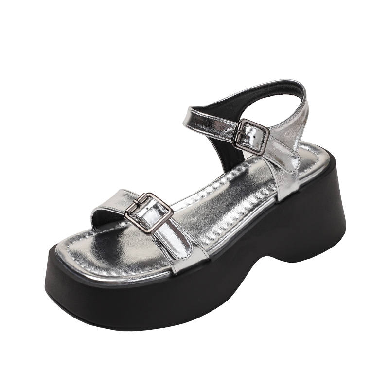 TATAYA Microfiber Leather One Strap Sandals Women's