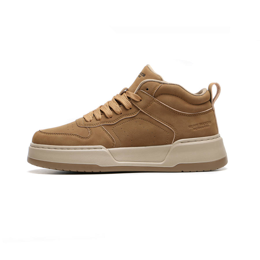 Meixi Microfiber Leather Wear resistant And Lightweight Mid top Skateboard Shoes Men's