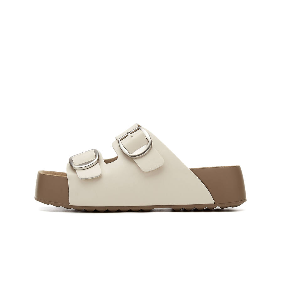 EBLAN EBLAN Slide Slippers Women's Ecru
