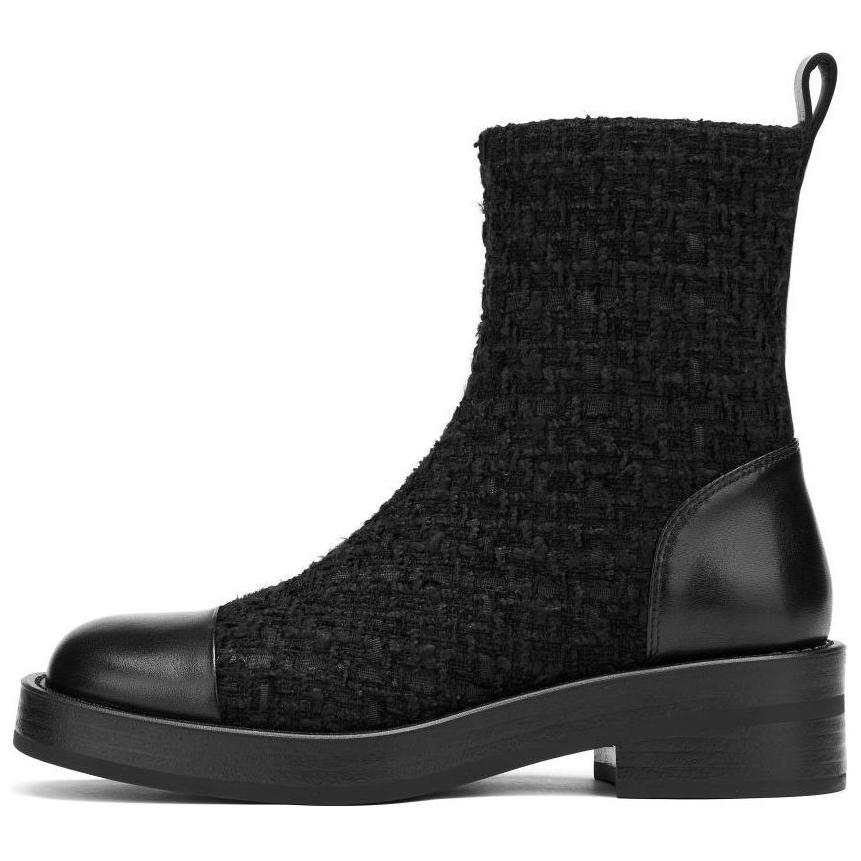 73Hours Travel Fragment Ankle Boots 3cm Women's Black