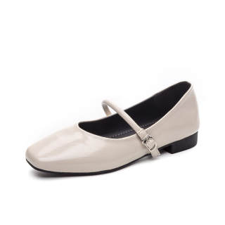 NORTHMORE Shinny Leather Flat Mary Jane Shoes 2cm Women's