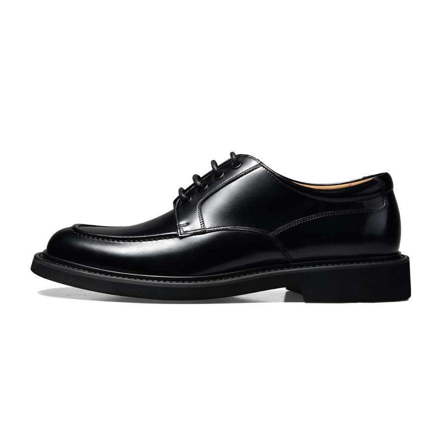 THOM WILLS Business Old Money Style Casual Derby Shoes Dress Shoes Men's Black