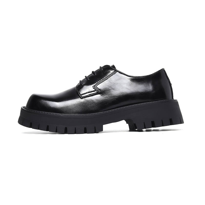 KAQIAODI Microfiber Leather Casual Shoes Black