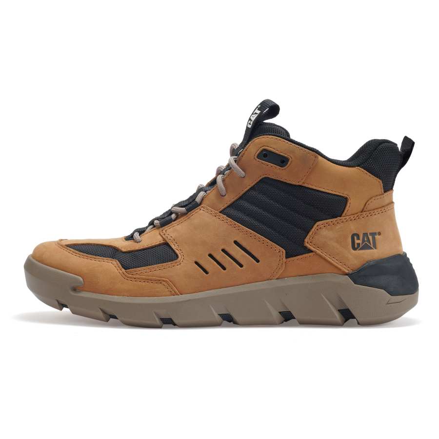 CAT Crail Sport Slip Resistant Mid top Outdoor Shoes Men's Brown