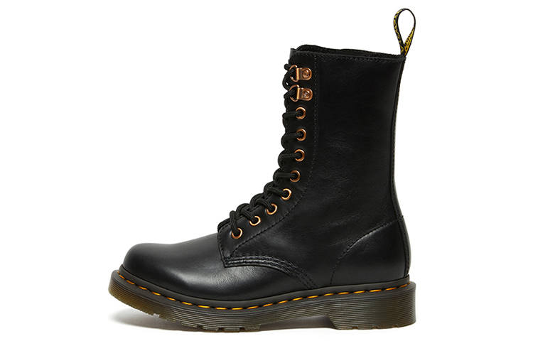 Dr.Martens Dr. Martens 1490 Rose Gold Hardware High Boots 'Black' Women's