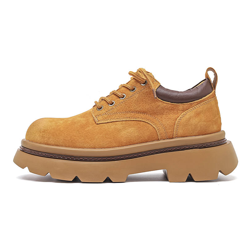 LUOMAIKE Microfiber Leather Casual Shoes Men's Yellow