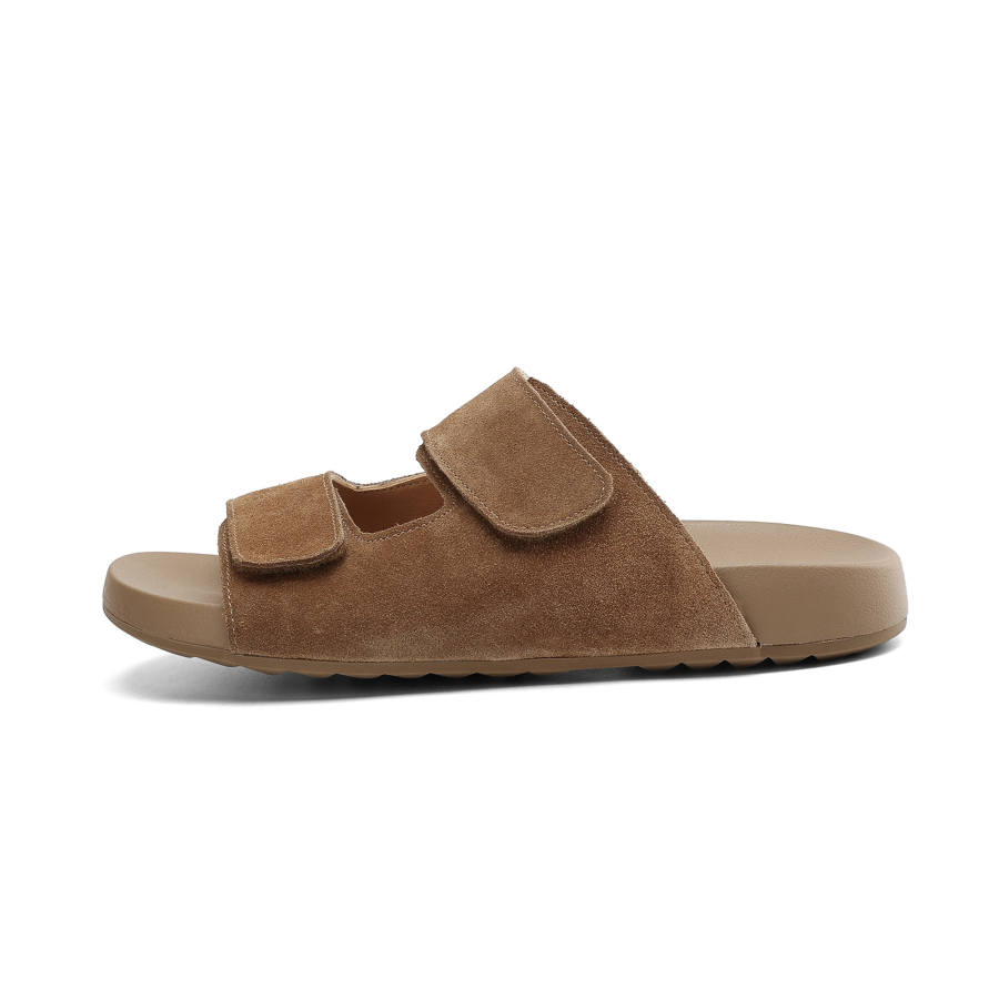 DAPHNE DAPHNE Slide Slippers Women's Brown/Ginger Yellow/Apricot