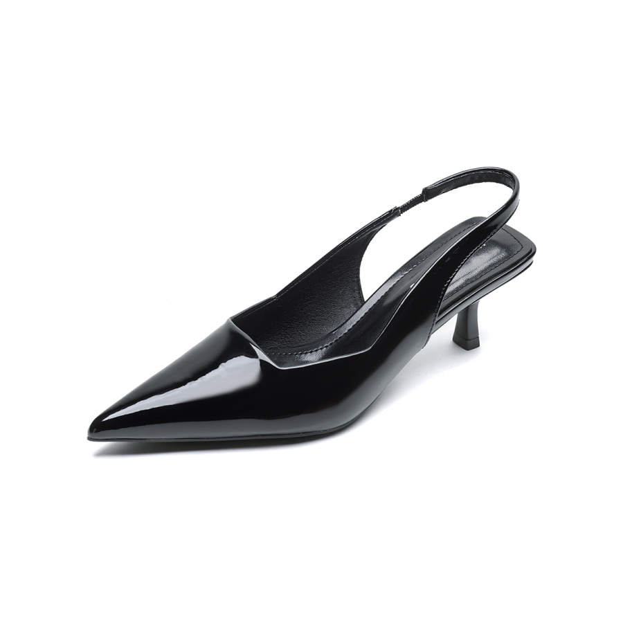 QITUMAUL Microfiber Leather Slim Heel High Heels Women's