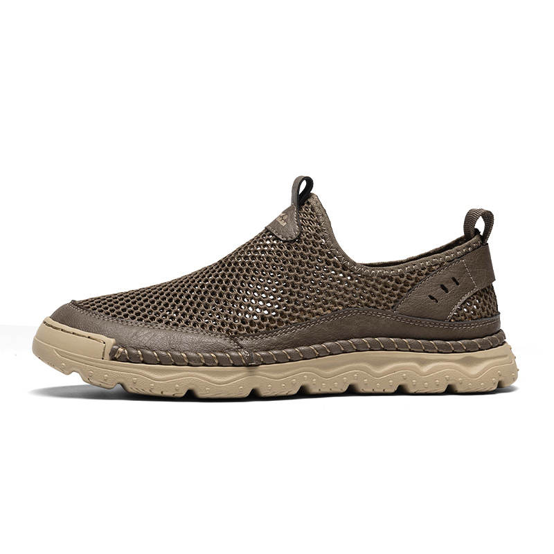 G.N.SHIJIA Casual Shoes Men's Low Top Khaki/Light Brown