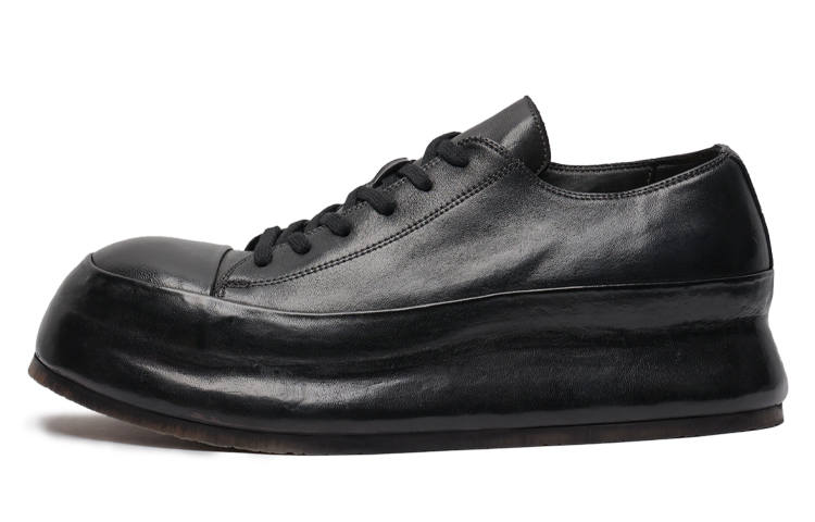 Viplander Horse Leather Casual Shoes Men's Black