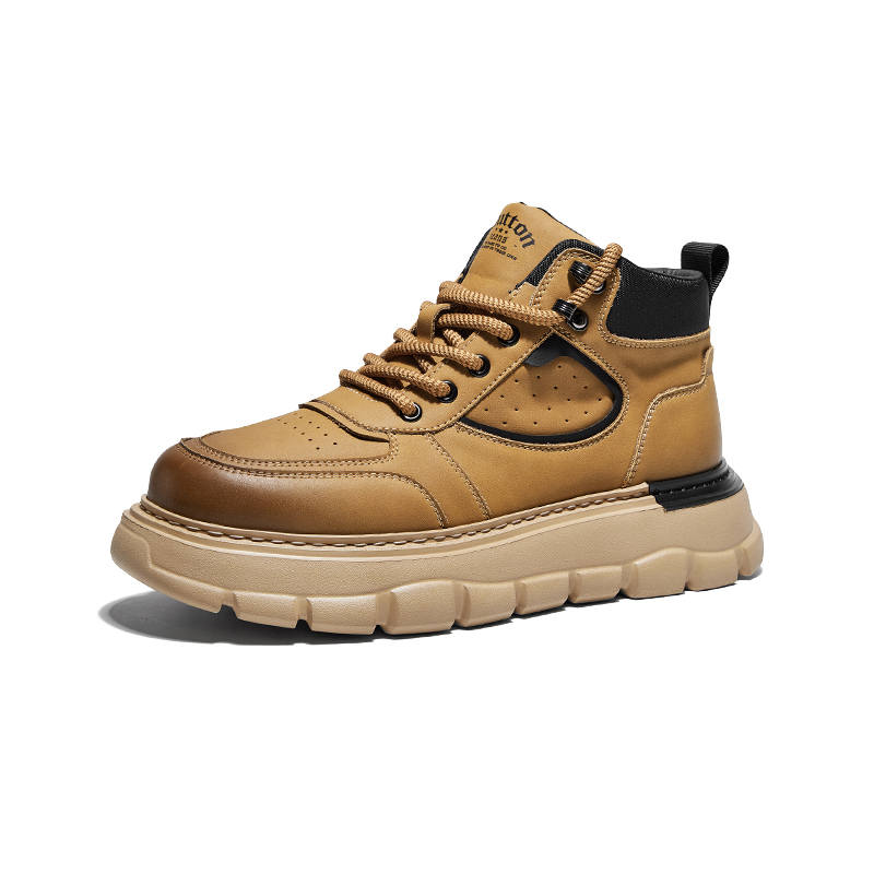 Hautton Jeans Short Combat Boots Men's