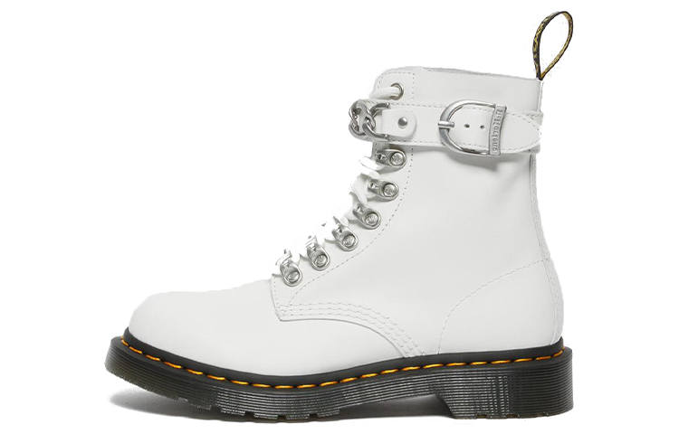 Dr.Martens Dr. Martens 1460 Pascal Chain Leather Lace Up Boot 'White' Women's