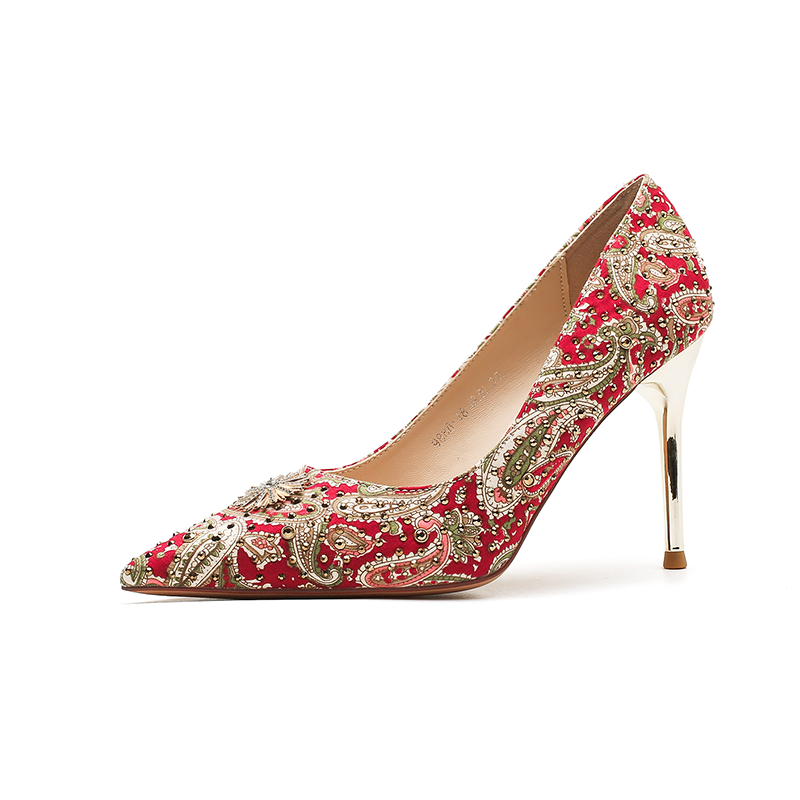 Zubumei Slim Heel High Heels Women's