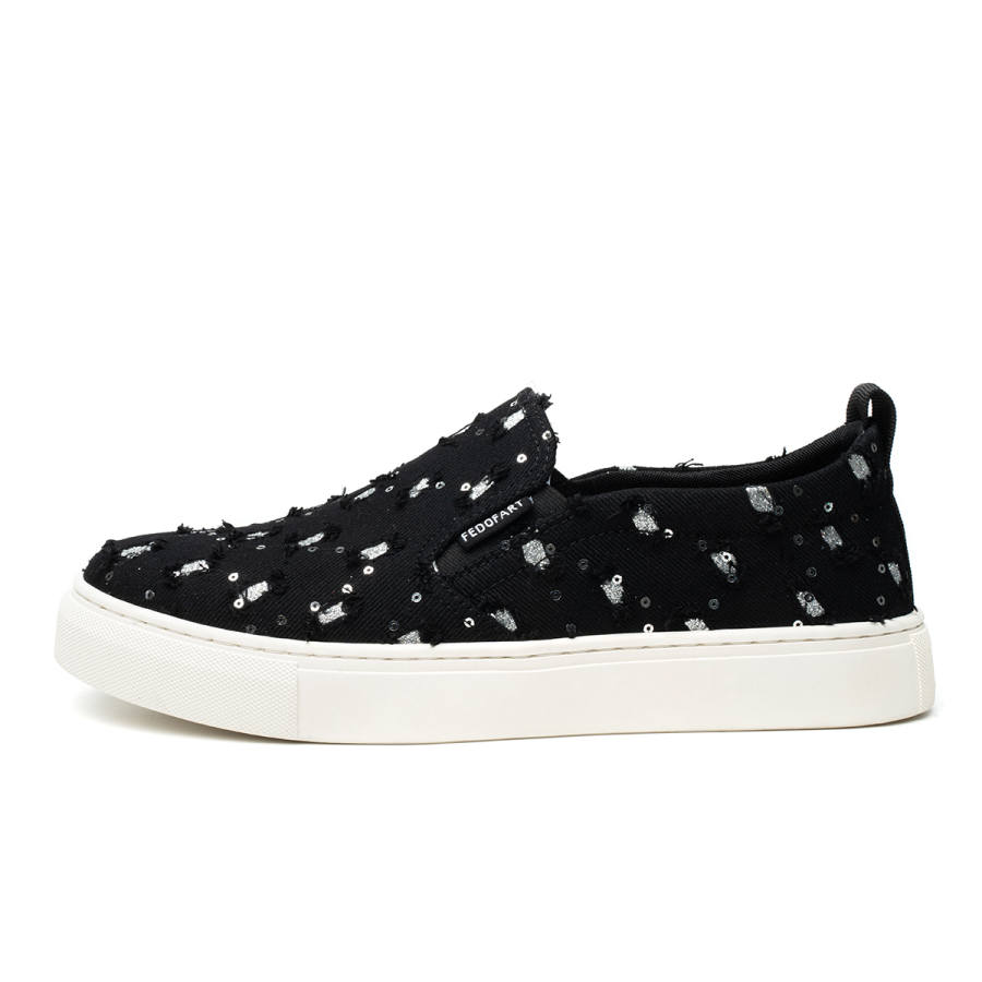 FED FED Fabric Low top Casual Shoes Men's Black