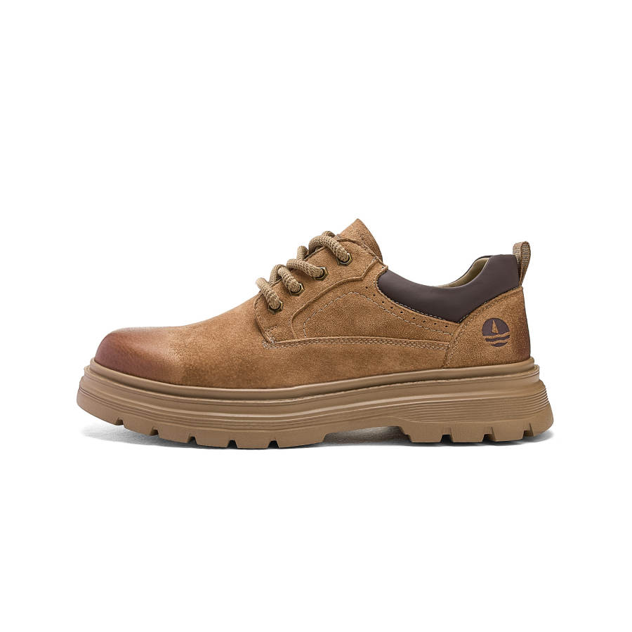 NAVIGARE Pigskin Lightweight Height Increasing Low top Casual Shoes Men's