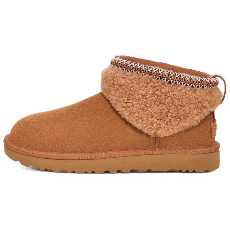 UGG UGG Classic Ultra Mini Maxi Curly Boot Chestnut Women's