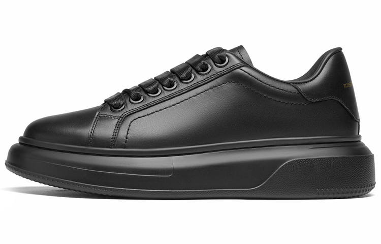 ROBERTA DI CAMERINO Cow Leather Low top Skateboard Shoes Men's Black