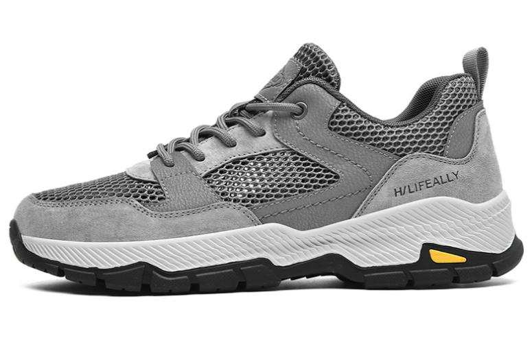 HLA Casual Shoes Men's Low Top Black/Gray/Apricot
