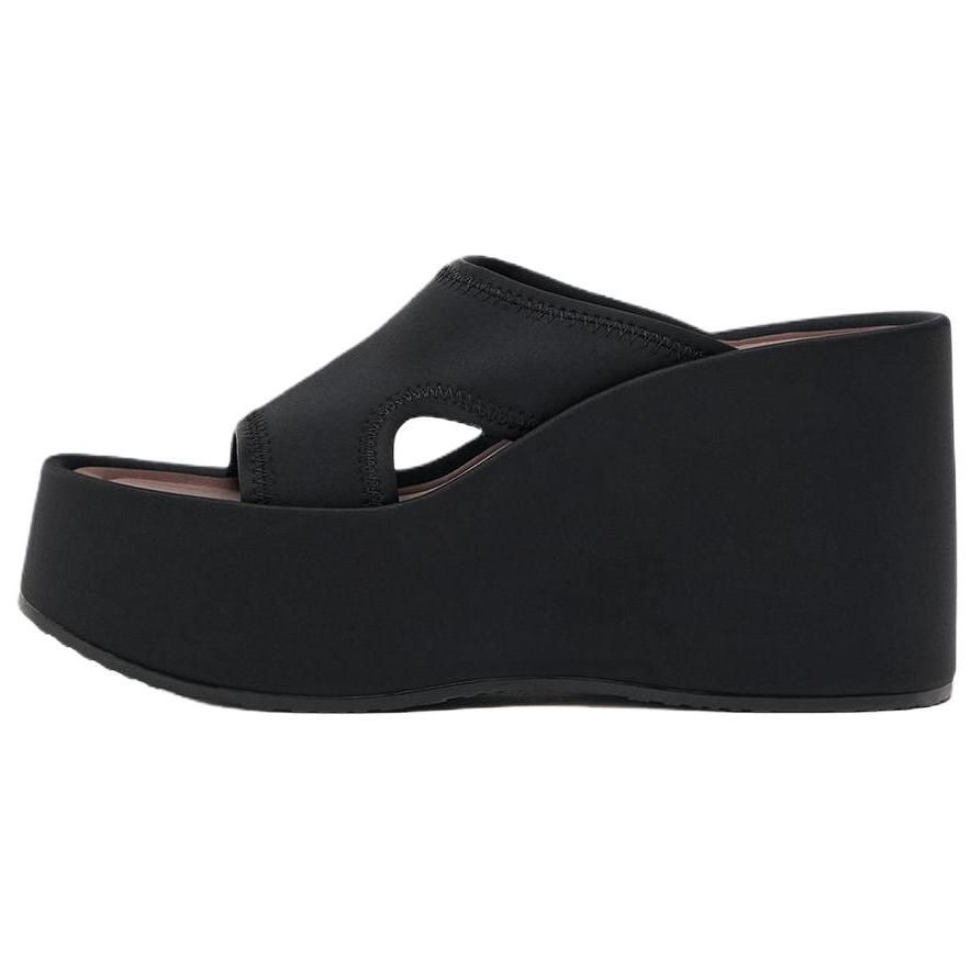 ZARA Abrasion Resistant Slide Slippers Women's Black