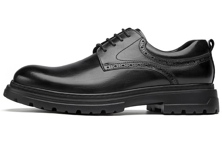 Roberta Di Camerino Casual Leather Shoes Men's Low Top Black