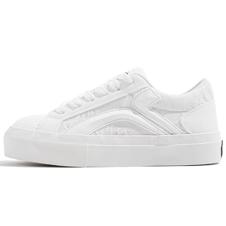 TUOPIN Pai Shoes Textile, Synthetic Leather Lightweight Height Increasing Low top Skateboard Shoes Women's
