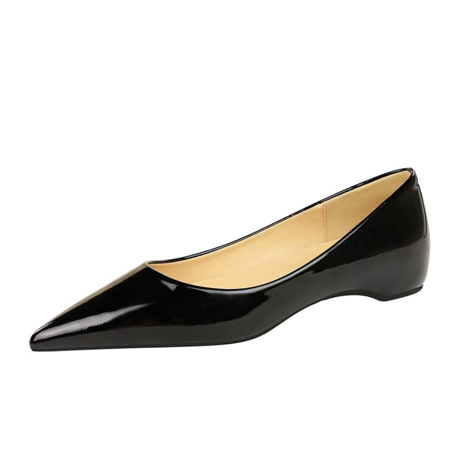 JIUXINGDAO Patent Leather Casual Shoes Women's