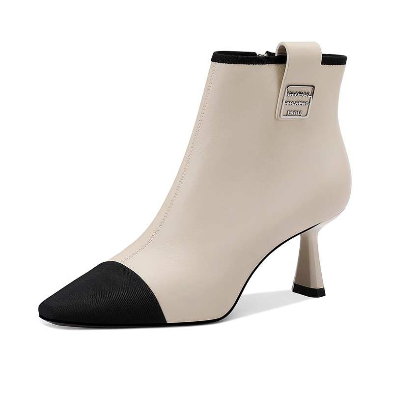 JESSICA SOPHIA Sheepskin Ankle Boots 6CM Women's