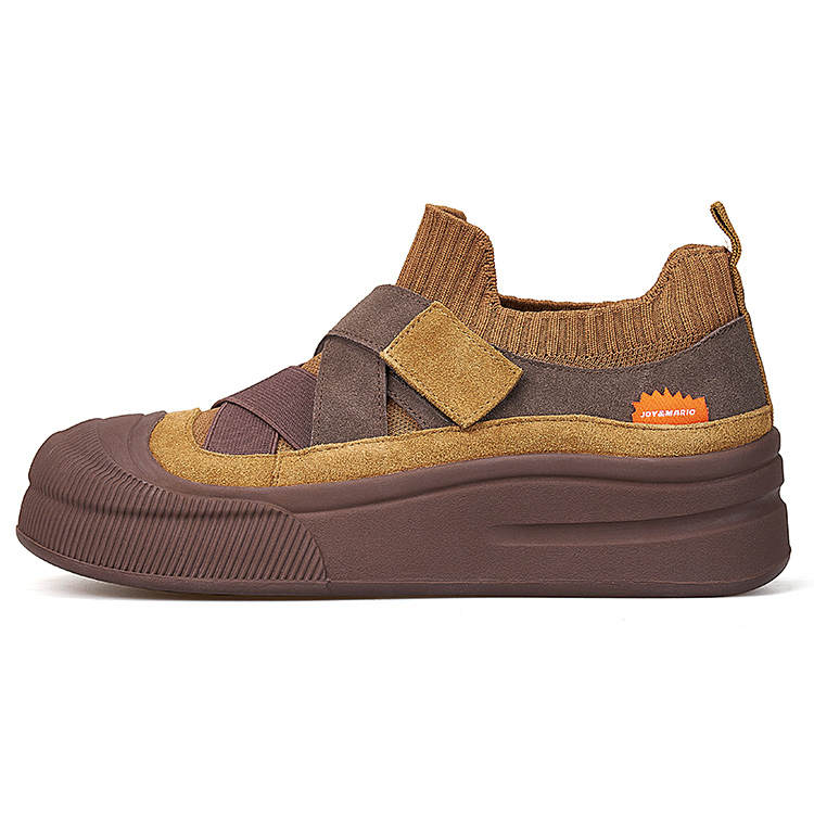 Joy&Mario Fabric Height Increasing Low top Skateboard Shoes Women's
