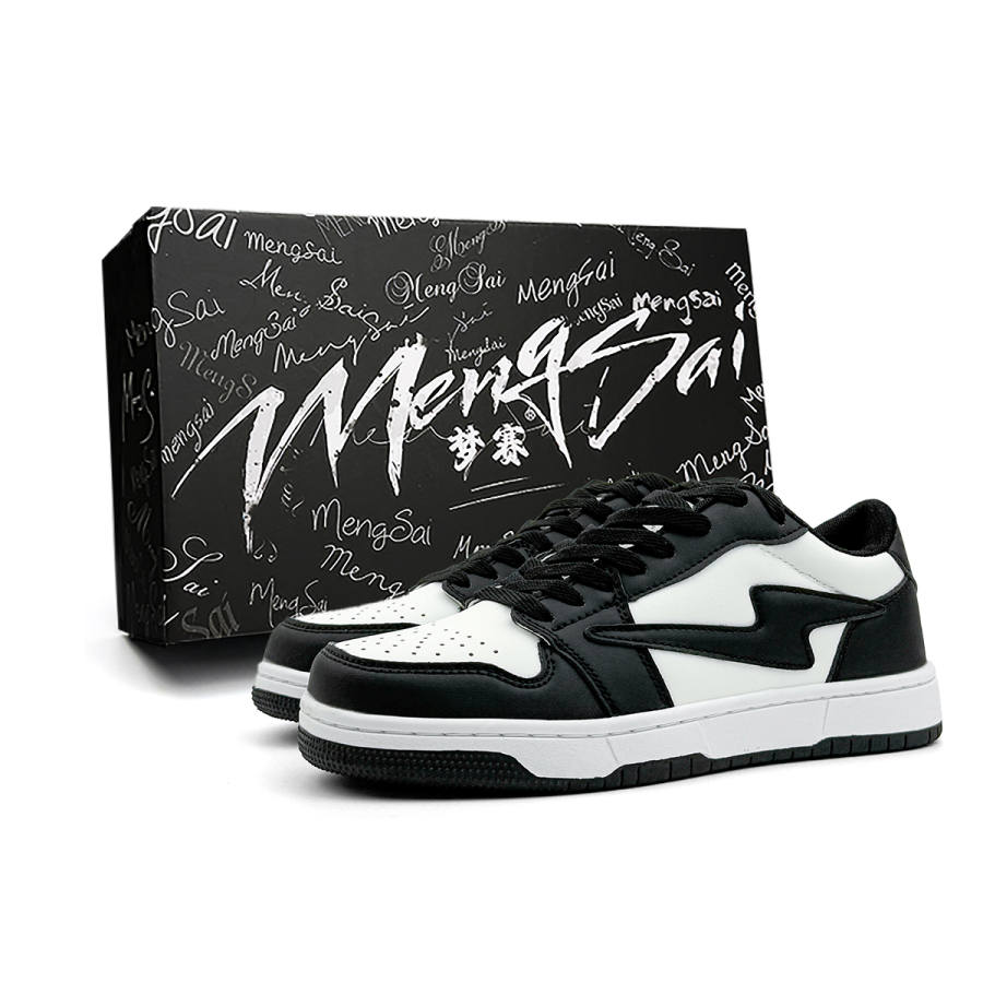 Mengsai Slip Resistant Abrasion Resistant Slip Resistant Abrasion Resistant Low top Skateboard Shoes Unisex